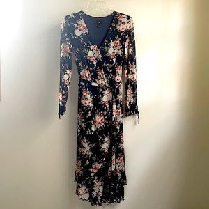 AGB Floral Hi-Low Dress